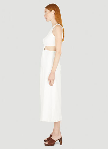 Helix Mid Length Dress Wynn Hamlyn Helix Mid Length Dress White wyh0249007
