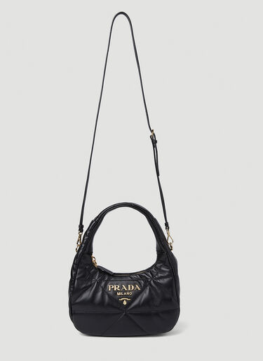 Prada Quilted Stitch Shoulder Bag Black pra0252022