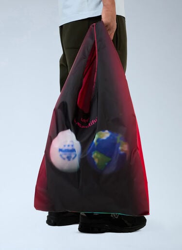 b.Eautiful x LTTT XL Globe Reusable Tote Bag Black bea0363012
