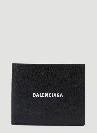 Balenciaga 双折徽标钱包 黑 bal0143082