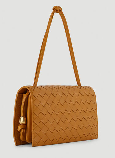 Intrecciato Leather Shoulder Bag in Brown - Bottega Veneta