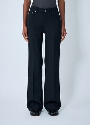 OUR LEGACY Permanent Crease Boot Cut Pants Black our0262020
