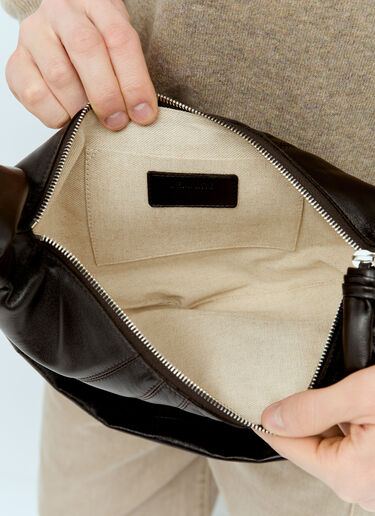 Lemaire Small Croissant Crossbody Bag Brown lem0356001