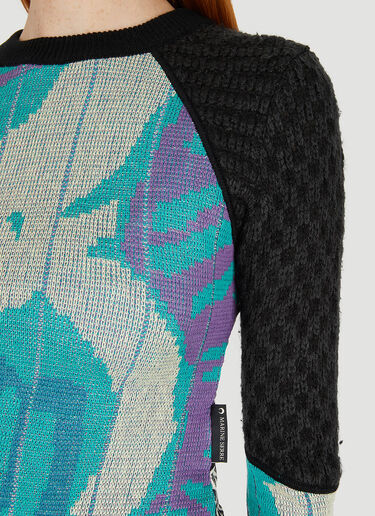 Marine Serre Melange Hybrid Jumper Black mrs0250014