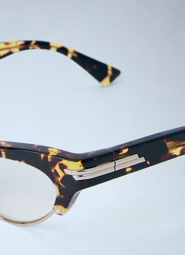 LN-CC® - Bottega Veneta: Angle Cat Eye Sunglasses - Brown Bottega Veneta Angle Cat Eye Sunglasses Brown bov0264070