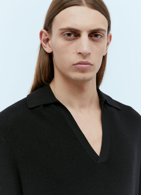 Dries Van Noten Vネック・ニットセーター ブラウン dvn0154007