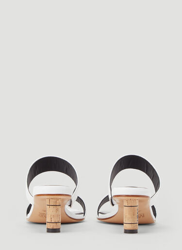 MM6 Maison Margiela Cork-Heel Sandals Brown mmm0243035