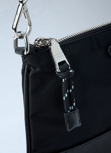 LN-CC® - Prada: Compact Crossbody Bag - Black Prada Compact Crossbody Bag Black pra0166022