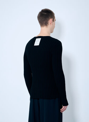 Acne Studios Rib Cotton Sweater Black acn0359001