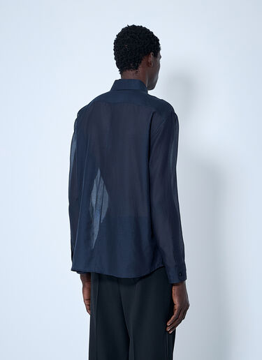 Saint Laurent Cassandre Shirt Blue sla0160001