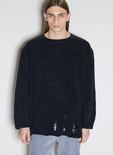 UNDERCOVER Distressed Wool Knit Sweater Black und0154006