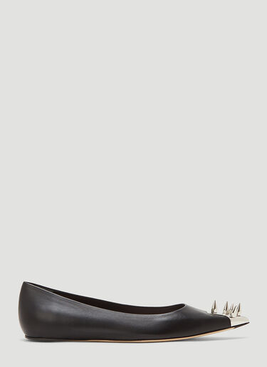 Punk Stud Ballerina Pumps Alexander McQueen Punk Stud Ballerina Pumps Black amq0243037
