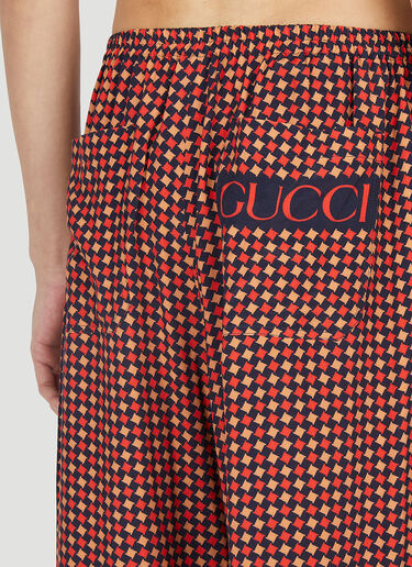 Gucci Geometric Print Shorts Red guc0152060