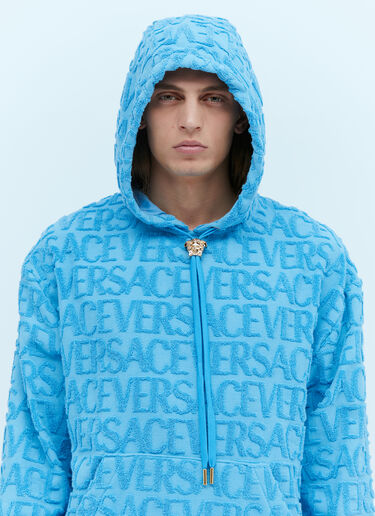Versace テリーロゴジャカードスウェットシャツ ライトブルー ver0153011