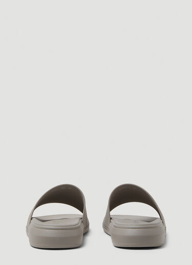 Logo Embossed Slides Alexander McQueen Logo Embossed Slides Grey amq0149033