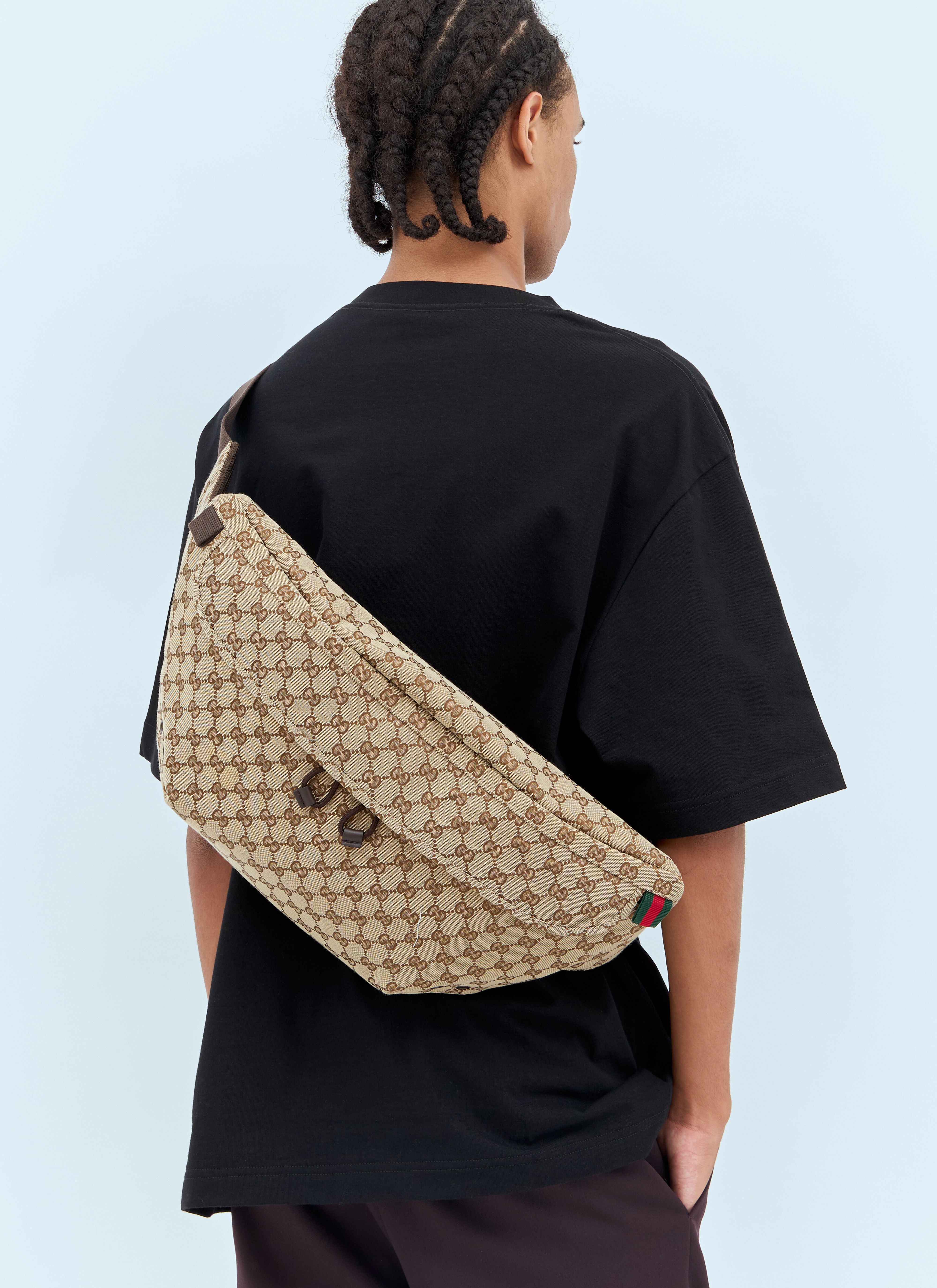Gucci Large GG Belt Bag en Beige pour homme LN CC