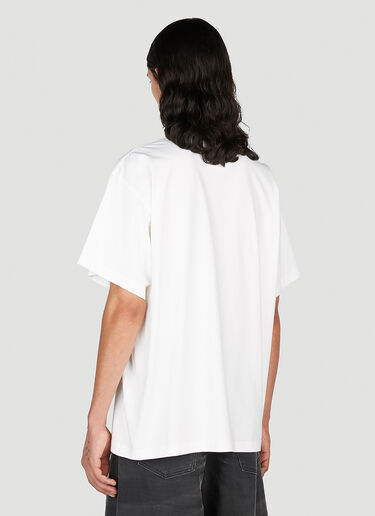 MM6 Maison Margiela 数字ロゴ オーバーサイズTシャツ ホワイト mmm0153006