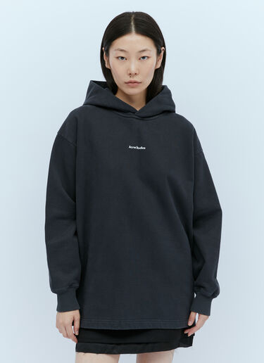 Acne Studios Fikka Stamp Hooded Sweatshirt Black acn0244026