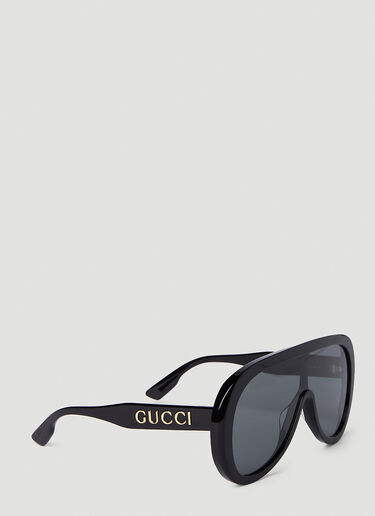 Gucci オーバーサイズ マスクサングラス ブラック guc0151119
