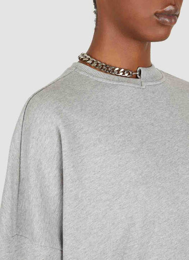 Stella McCartney Falabella Curb Chain Sweatshirt Grey stm0249008