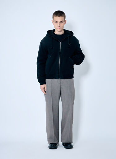 Prada Belted Tailored Wool-Blend Pants Beige pra0360002