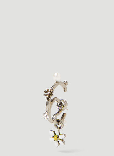Acne Studios Flower Earring Silver acn0148058