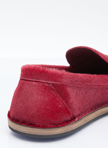 The Row Cary Loafers Burgundy row0256032