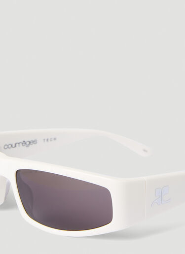 Courrèges Tech Sunglasses White cou0349002