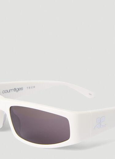 Courrèges Tech 太阳镜 白色 cou0349002