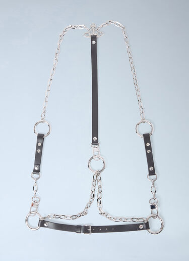 Vivienne Westwood Chain Harness Belt Black vvw0250095