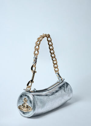 Vivienne Westwood 신디 실린더 백  실버 vvw0259002