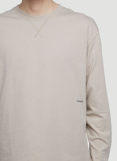 Soulland Dima Long Sleeve T-Shirt Beige sld0148017