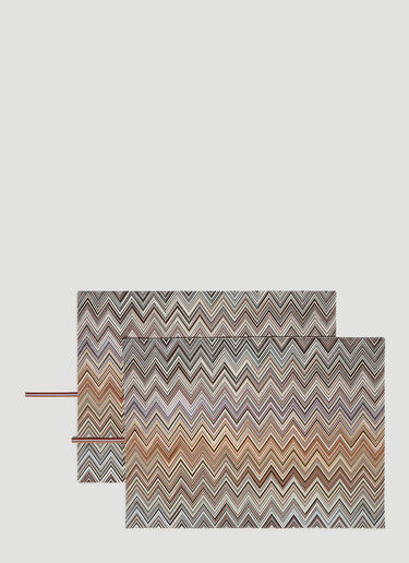 Missoni Set of Two Andorra Placemat Brown wps0670129