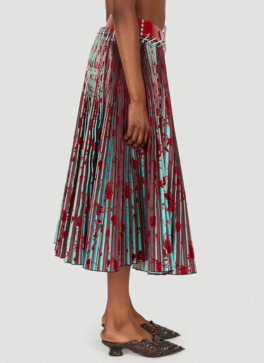 Carabiner Pleated Skirt Chopova Lowena Carabiner Pleated Skirt Red cho0251004