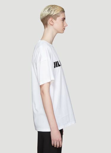Jil Sander Logo T-Shirt White jil0235012