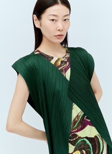 Pleats Please Issey Miyake Monthly Colors: March 背心 绿色 plp0256008