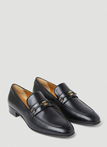 Gucci Interlocking G Horsebit Loafers Black guc0253095