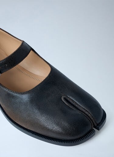 Maison Margiela Tabi Mary Jane Leather Flats Brown mla0264011