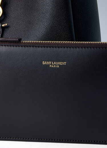 Saint Laurent Le 5 À 7 Supple Small Shoulder Bag Dark Brown sla0263070