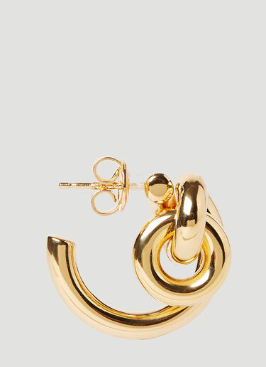 Bottega Veneta Loop Hoop Earrings Gold bov0250075