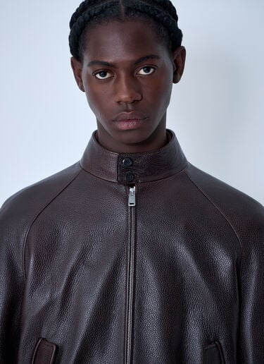 Leather Jacket Prada Leather Jacket Brown pra0162001