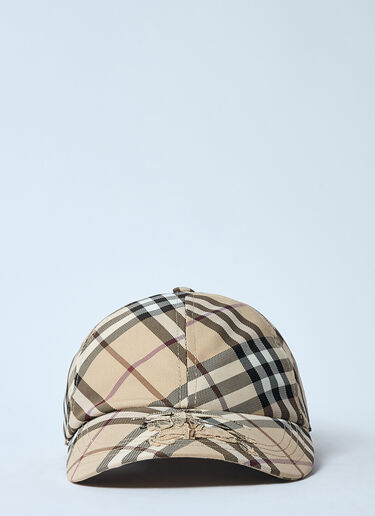 Burberry チェックベースボールキャップ ベージュ bur0259028