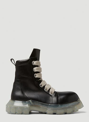 Rick Owens Beatle Lace Up Boots Black ric0147025