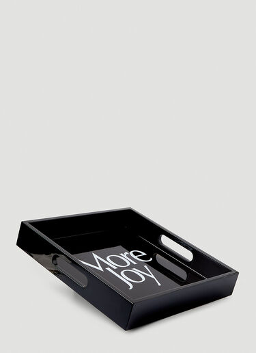 More Joy Logo Print Square Tray Black mjy0347046