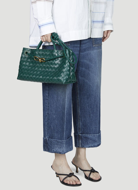 Bottega Veneta スモール イースト＆ウエスト アンディアーモハンドバッグ ブラウン bov0255070