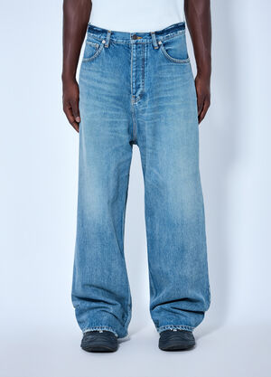 Balenciaga Baggy Fit Japanese Twill Jeans Blue bal0165006