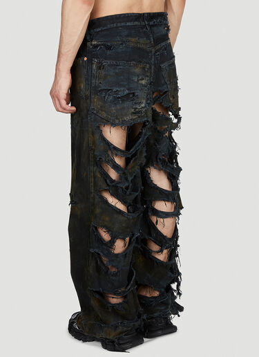 Balenciaga Destroyed Jeans Black bal0152042