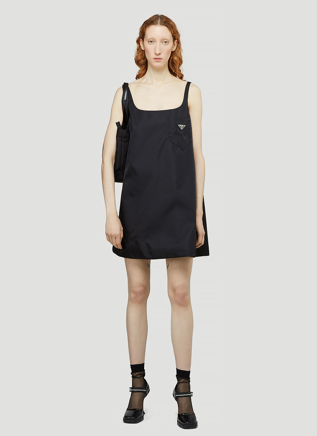 Prada Re Nylon Dress in Black LN CC