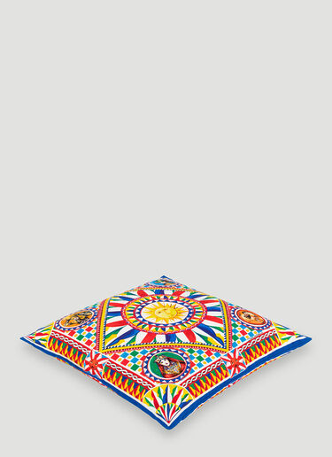 Dolce & Gabbana Casa Canvas Cushion small Multicoloured wps0690031