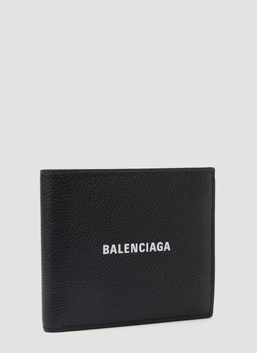Balenciaga 바이폴드 로고 월렛 블랙 bal0143082